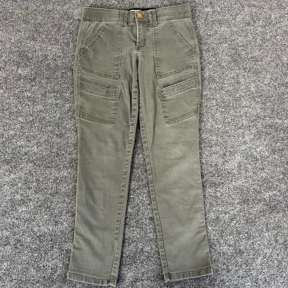 Democracy Ab Technology Cargo Pants Olive Green Straight Leg Size 2